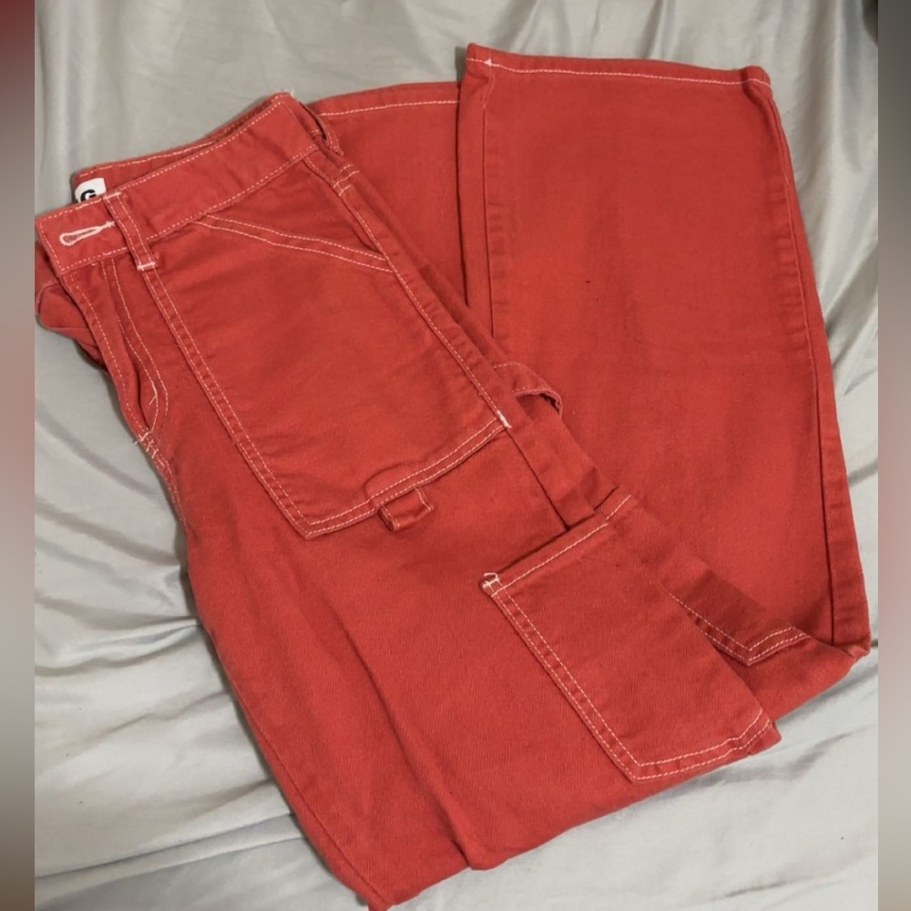 Orange Cargo Pants